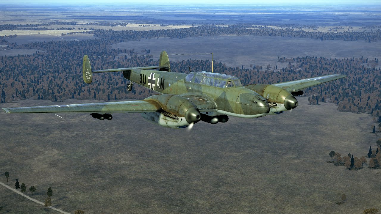 Bf 110 E-2 - Train Hunt - IL 2 Sturmovik