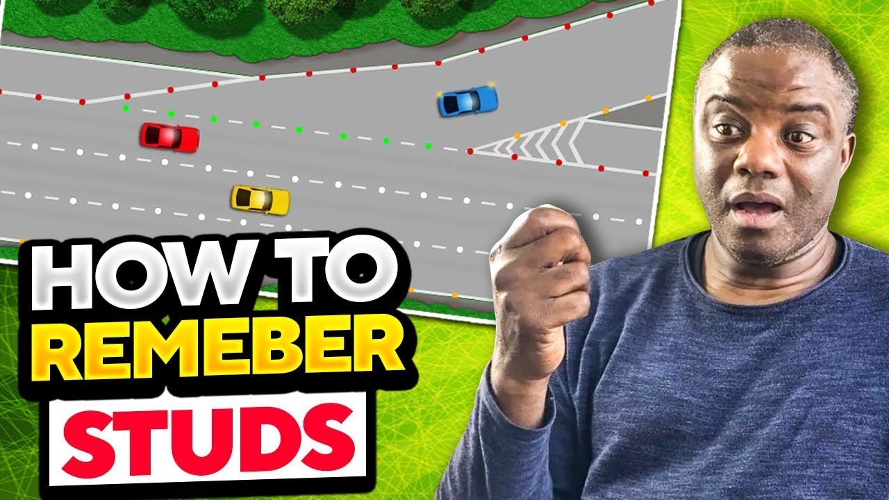 Reflective studs on a motorway to pass your theory test | Driving theory uk