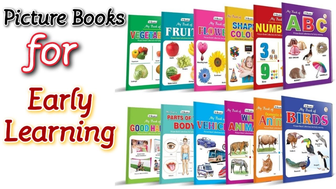 Picture Books Collection for Early Learning (Set of 12) | Picture Books for Toddlers