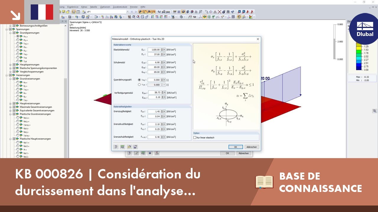 KB 000826 | Considération du durcissement dans l'analyse plastique orthotrope