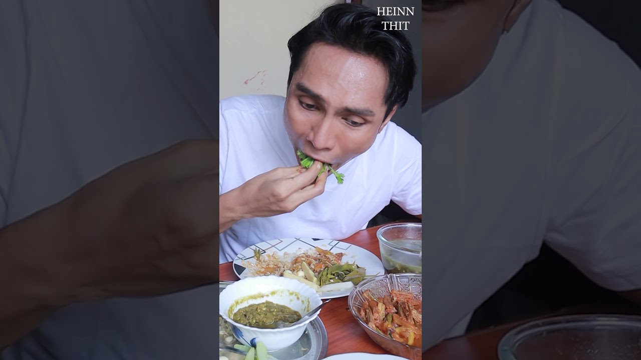 Heinn Thit - Eating Show of Burmese Cuisines, fish paste and vege