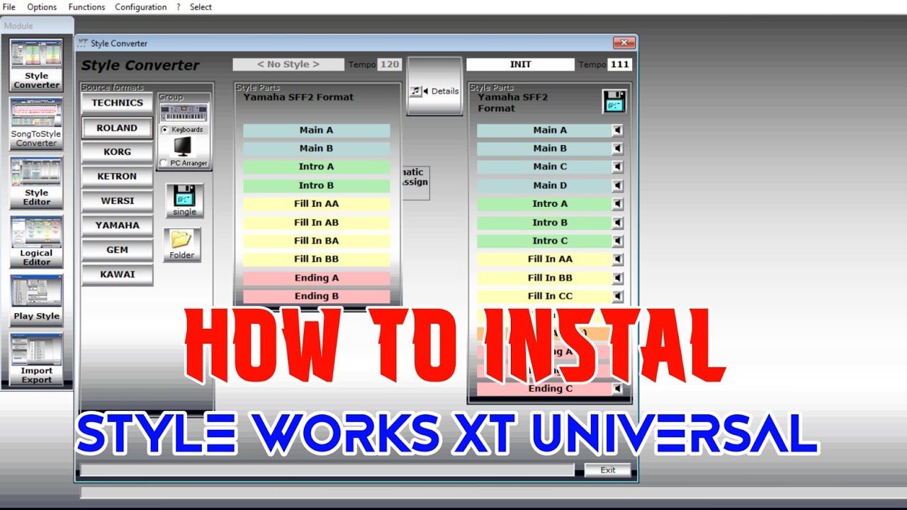 How to install the latest Style Works Xt Universal 2025 | Keyboard Style Convert Software