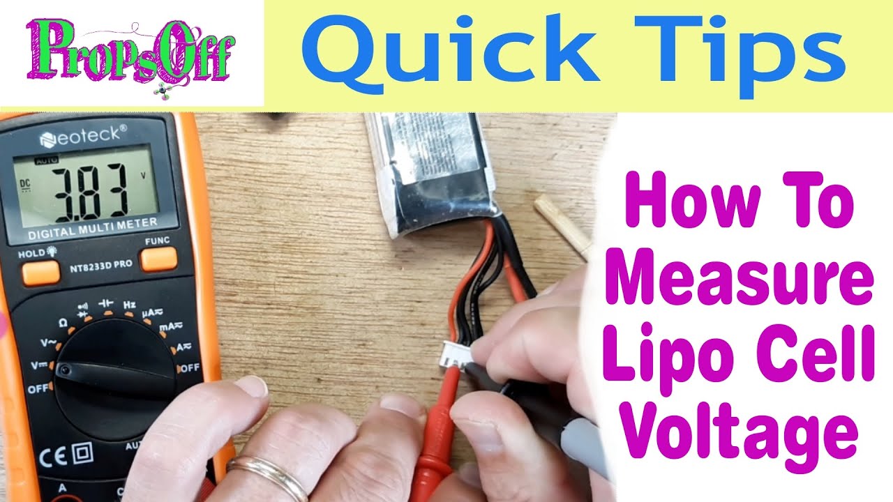 How To Multimeter Check Lipo Battery Voltage | How To Measure Each Ceil Of A Lipo Battery