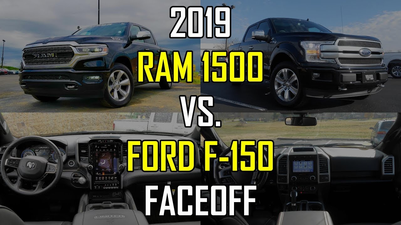 2019 RAM 1500 Limited vs. 2018 Ford F-150 Platinum: Faceoff Comparison