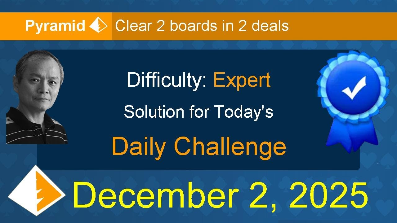 Microsoft Solitaire Collection: Pyramid - Expert - December 2, 2025
