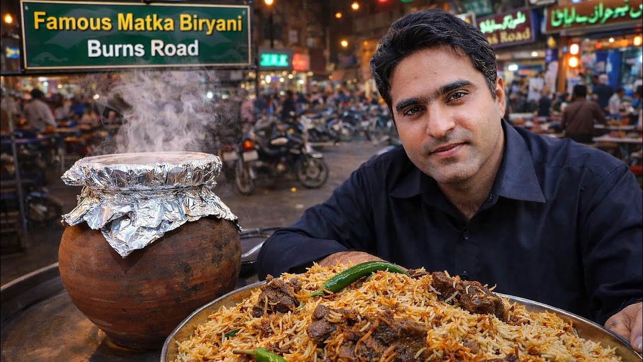Live Matka Biryani at Burns Road 😱 | Chicken & Beef Biryani | Karachi Street Food