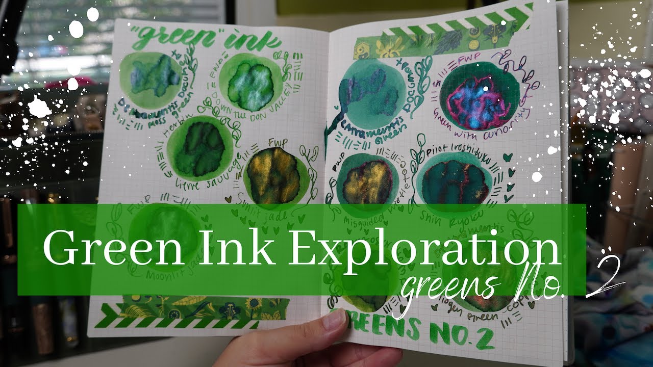 Зелёные чернила для перьевой ручки 💚 | Ink Exploration № 8