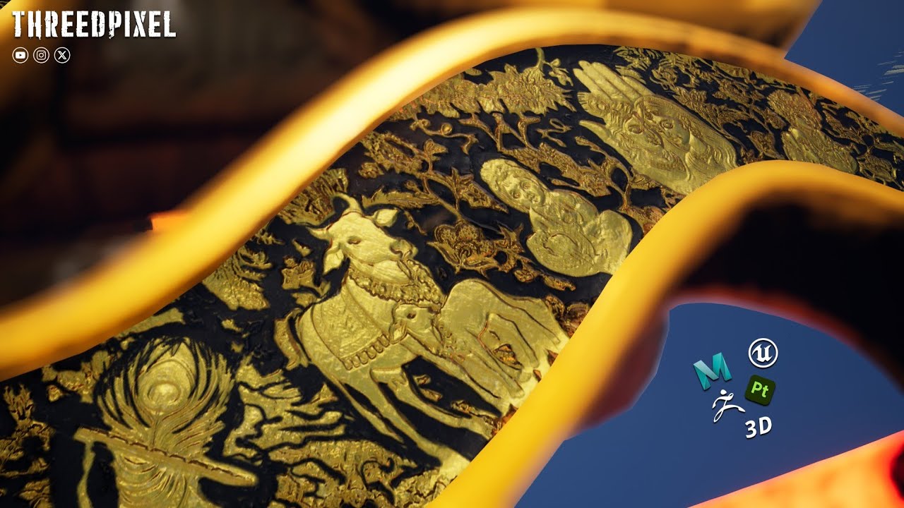 Ramayan Inspired Mythological Weapons in 3D | Maya, Substance, Unreal Engine, Zbrus | Full Tutorial