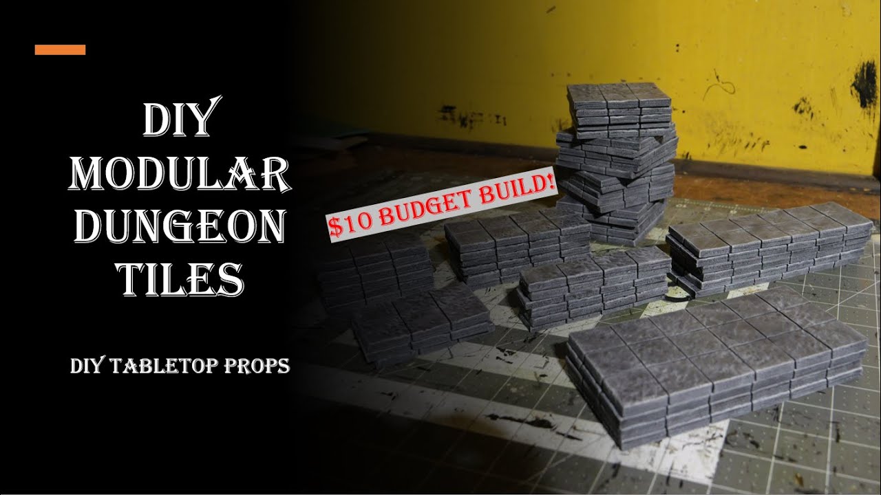 Make Your Own Dungeon Tiles: $10 Craft Store Challenge