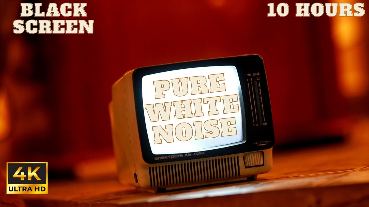 Pure White Noise for Deep Sleep and Relaxation 10 hours Black Screen