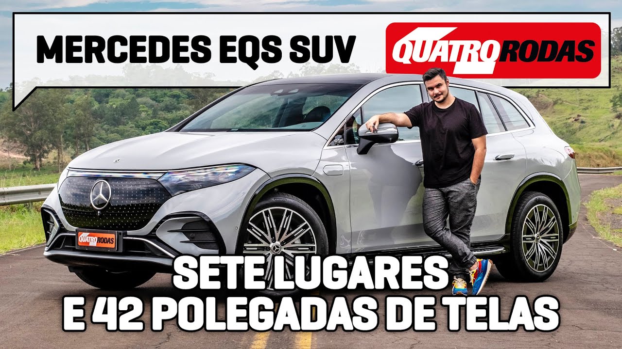Mercedes EQS SUV gira MUITO as rodas traseiras e tem até PERFUME na cabine