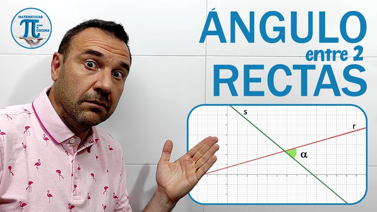 Cómo calcular el ÁNGULO entre dos RECTAS secantes 🤔