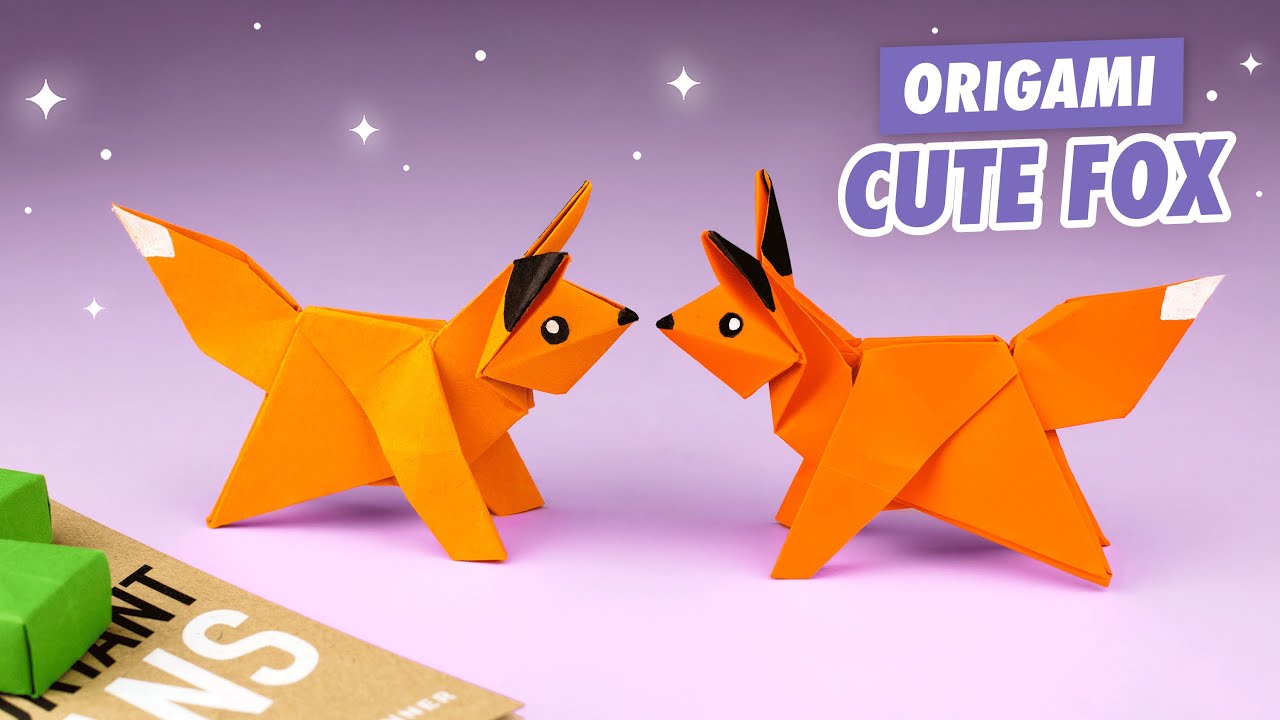 Оригами Лиса из бумаги | Origami Paper Fox