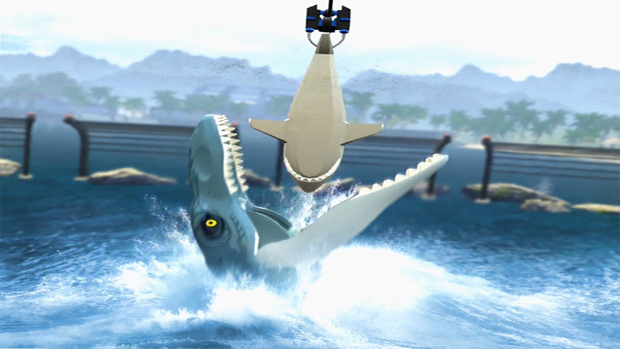 LEGO Jurassic World: Jurassic World Hub Free Play Guide #3 - Mososaurus Arena - Gyrosphere Valley