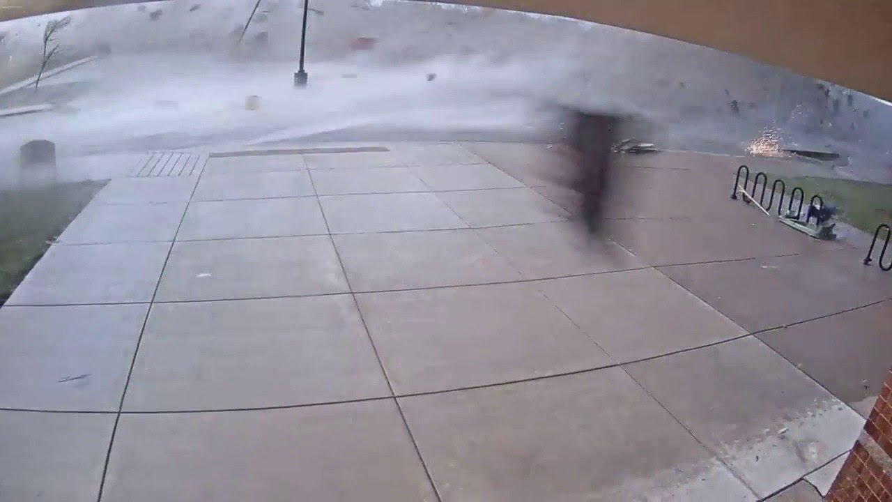Destructive EF-3 Tornado Tosses Vehicles, Blows Out Windows In New Andover, KS Video