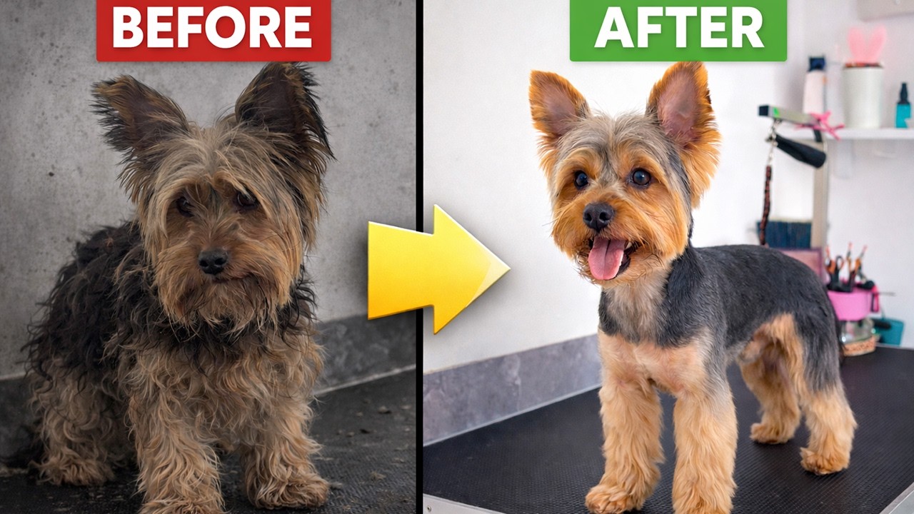 I Almost Couldn’t Finish This Grooming... 😱 Yorkie vs Dryer!