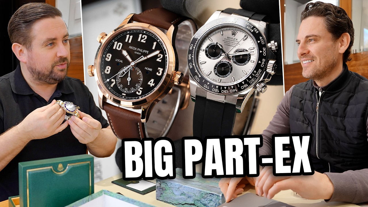 7 вариантов обмена часов: Rolex Daytona Ghost + Patek Calatrava Pilot Travel Time