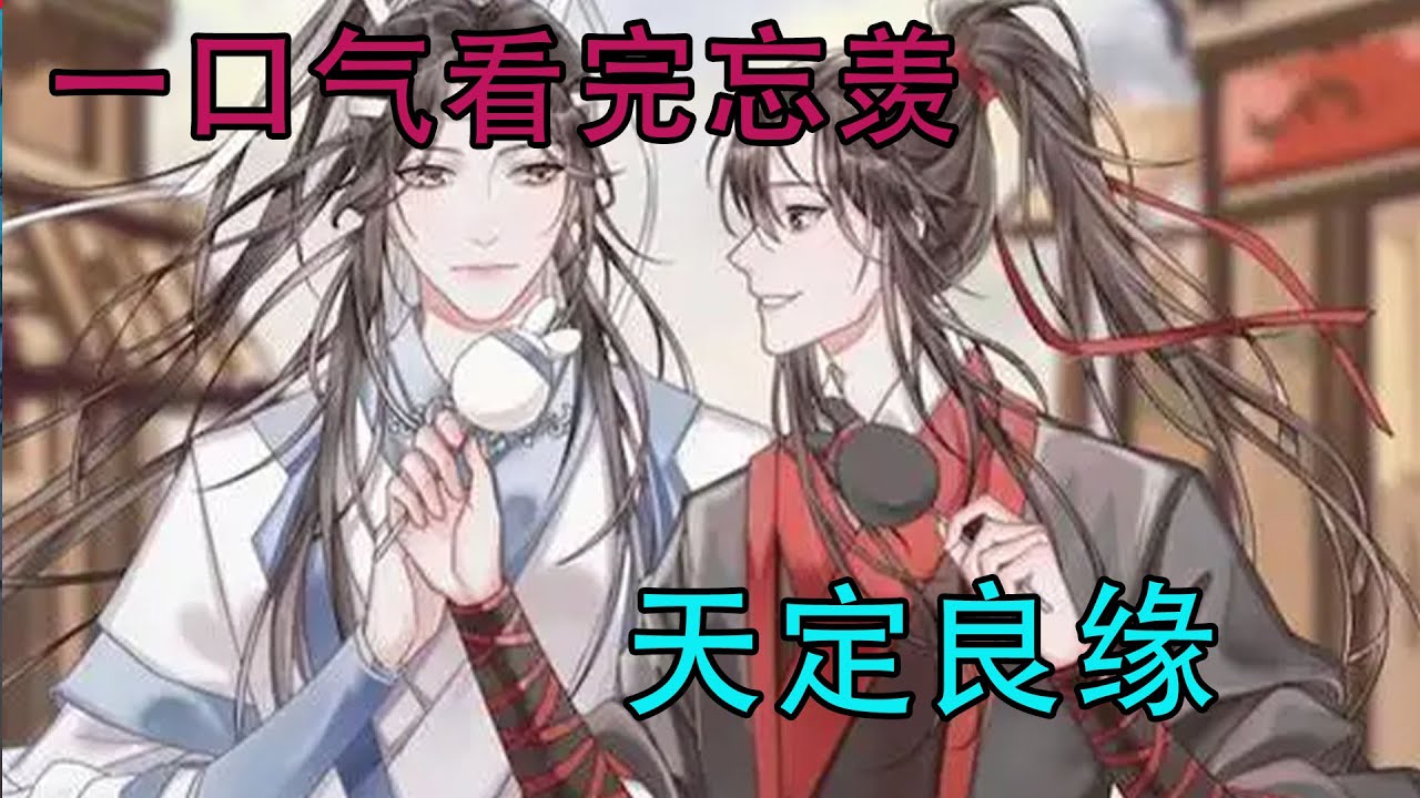 一口气看完忘羡《天定良缘》蓝忘机和魏无羡的故事已经有了一个既定的结局，可蓝忘机和魏无羡的故事才刚刚开始，毕竟，山高水远，来日方长。