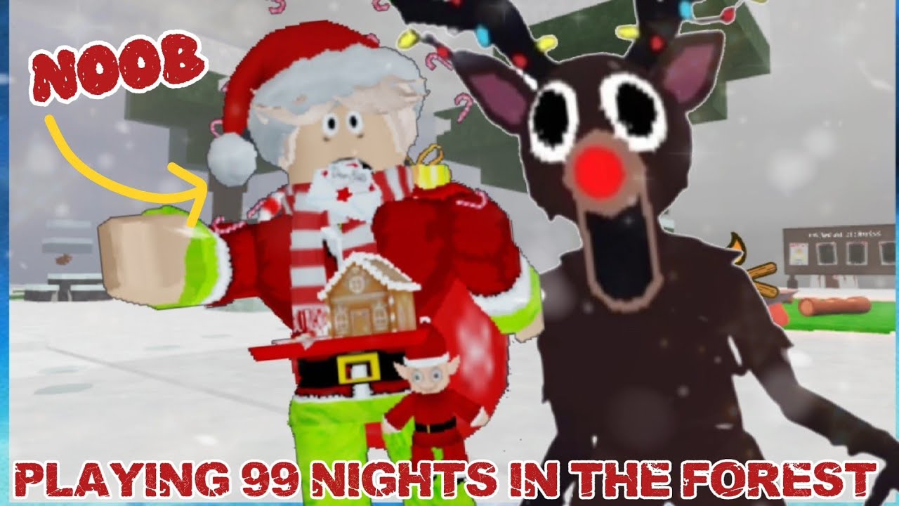 ROBLOX NOOB PLAYS 99 NIGHTS IN THE FOREST FOR THE FIRST TIME!! 🦌 (Roblox)
