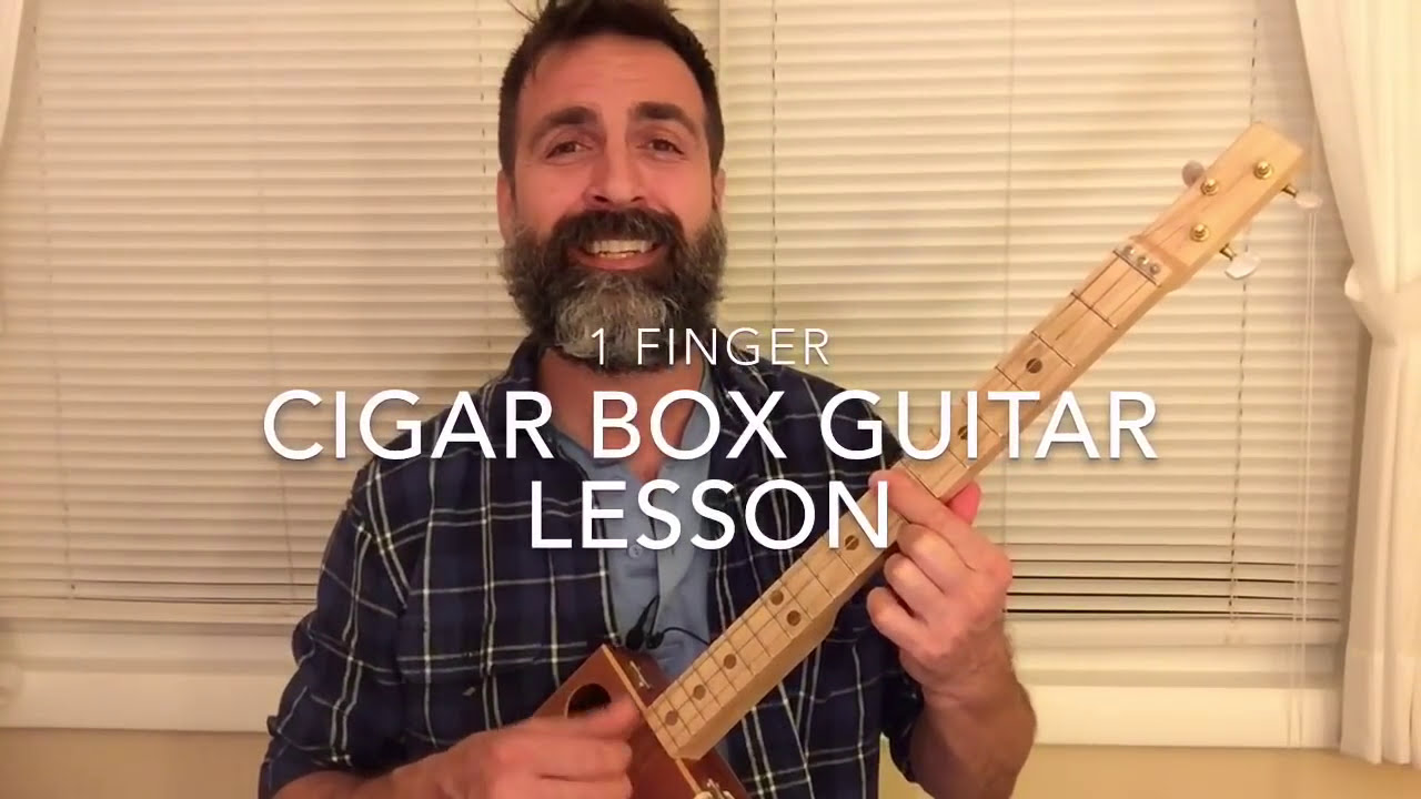 Amazing Grace: 1 finger cigar box guitar lesson