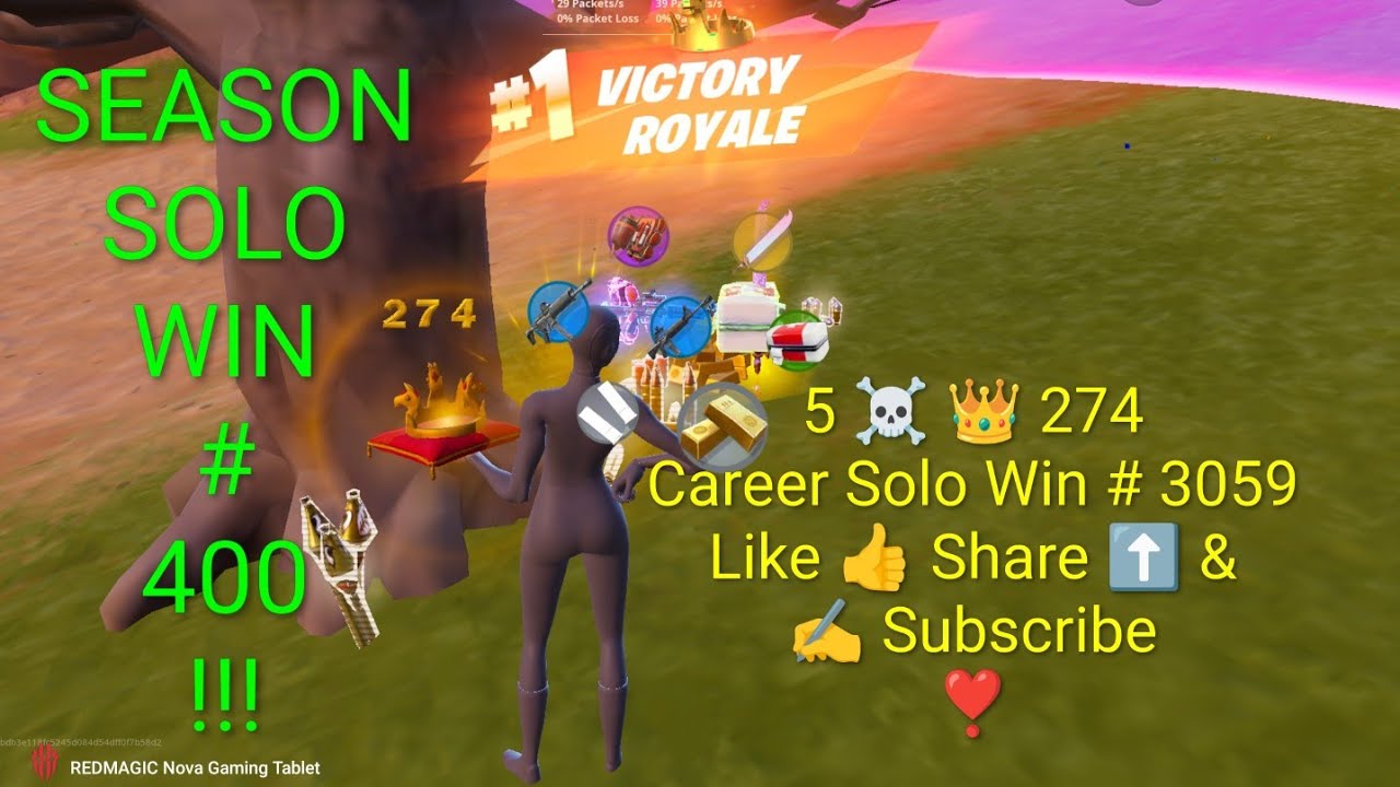 Career Solo Win#3059 Fortnite 5☠️ ZB Victory Royale Chapter 7 Season 1 Solo Win #400 👑#274