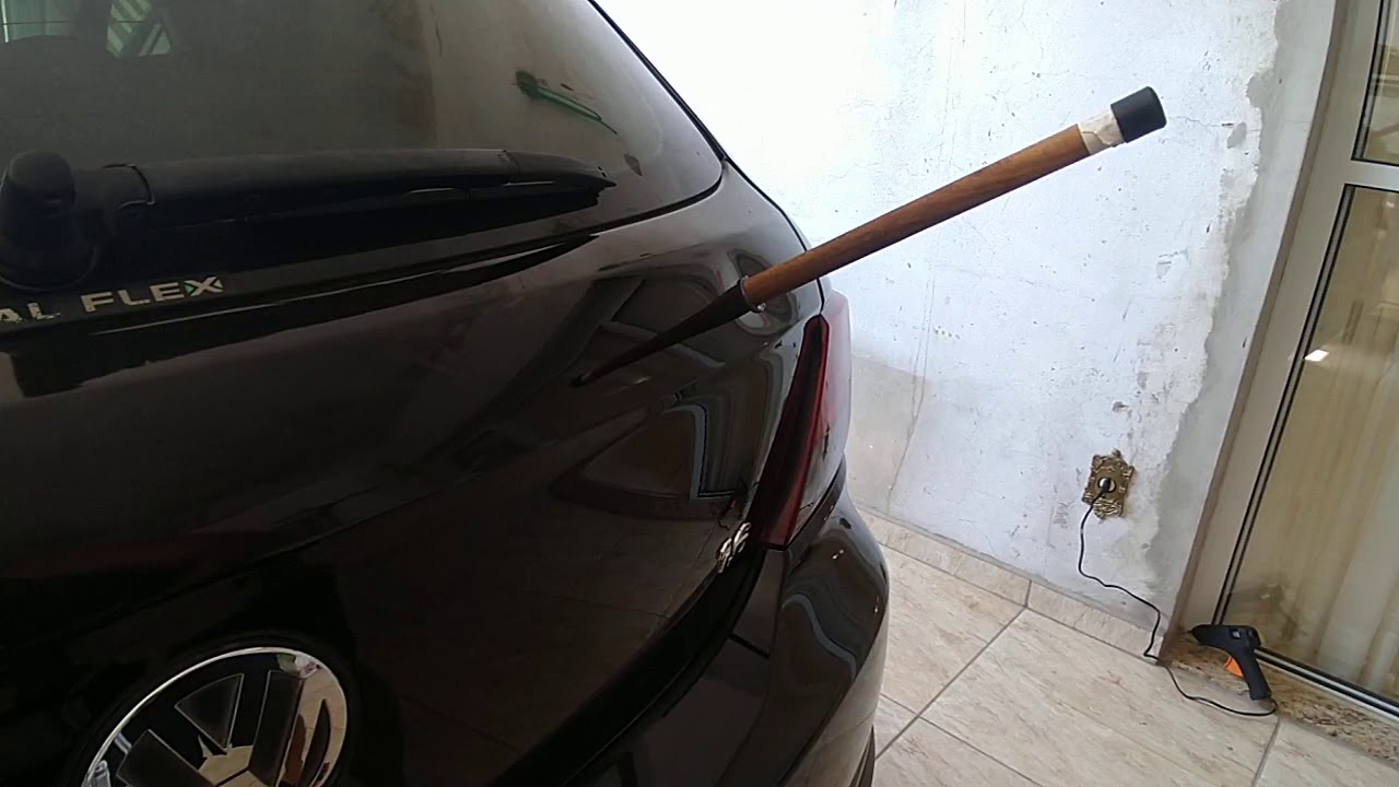 Remover amassado carro cola quente parte 2