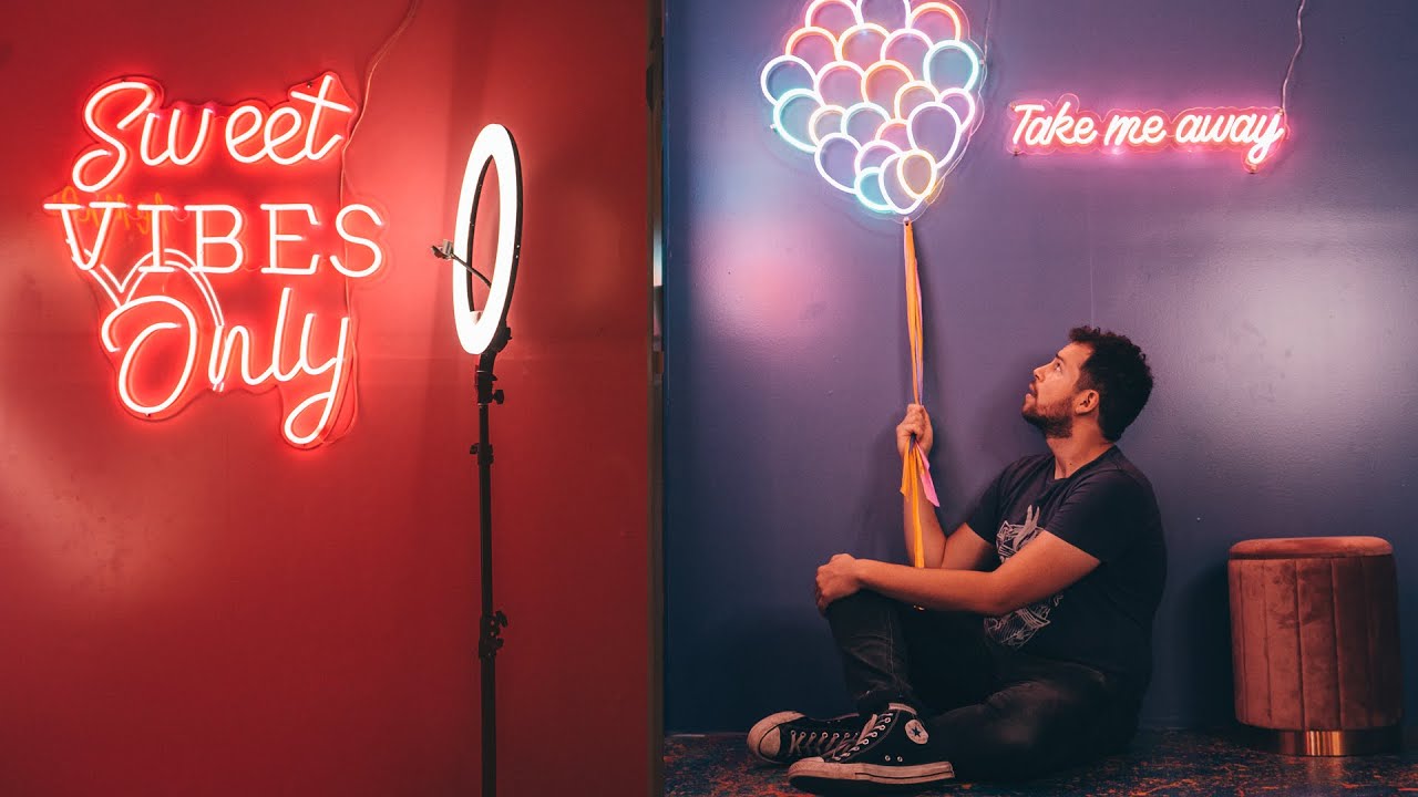 POV: You're shooting Cool Neon Portrait Photography