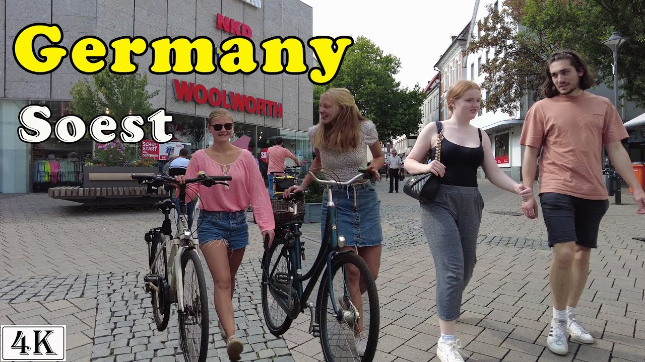 Walking on downtown, Soest, state of North Rhine-Westphalia(NRW) Germany