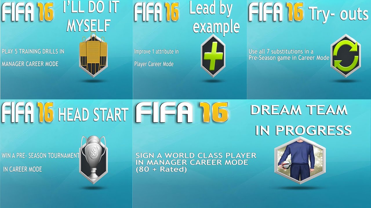 FIFA 16 : Manager Achievements (5)