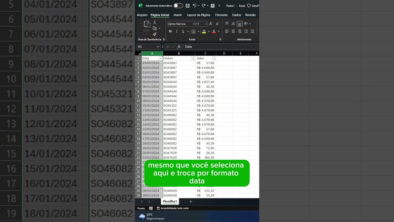 Voc&ecirc; j&aacute; teve problemas com o formato Data no Excel? Ent&atilde;o esse v&iacute;deo &eacute; pra voc&ecirc;!