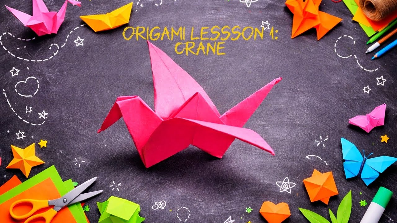 Let's make an origami crane together🥳✨