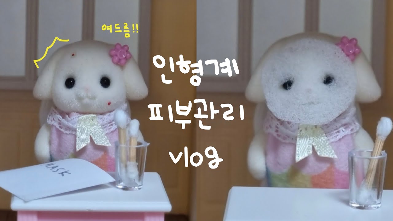여드름 나서 피부관리 해야해요ㅠㅠㅠㅠ | 인형계 브이로그