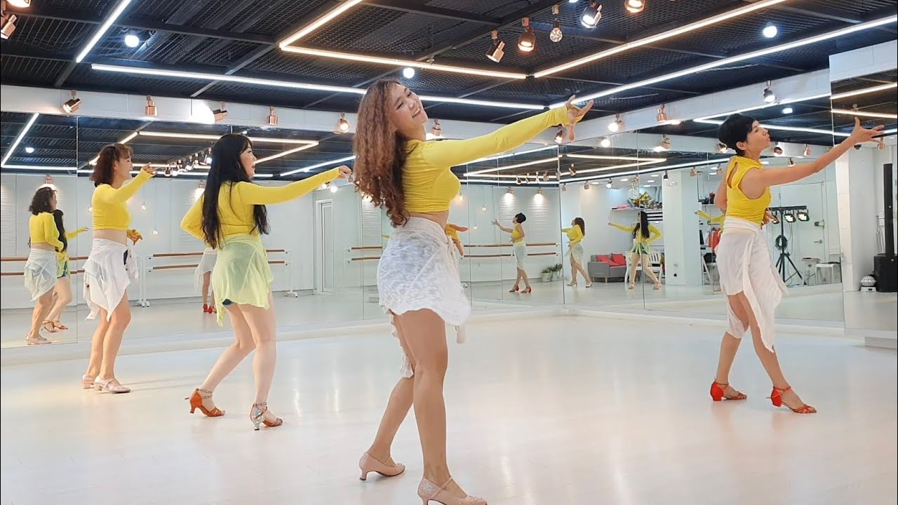 Laluna Bachata: Stand by Me (Improver) line dance| Korea, Seoul