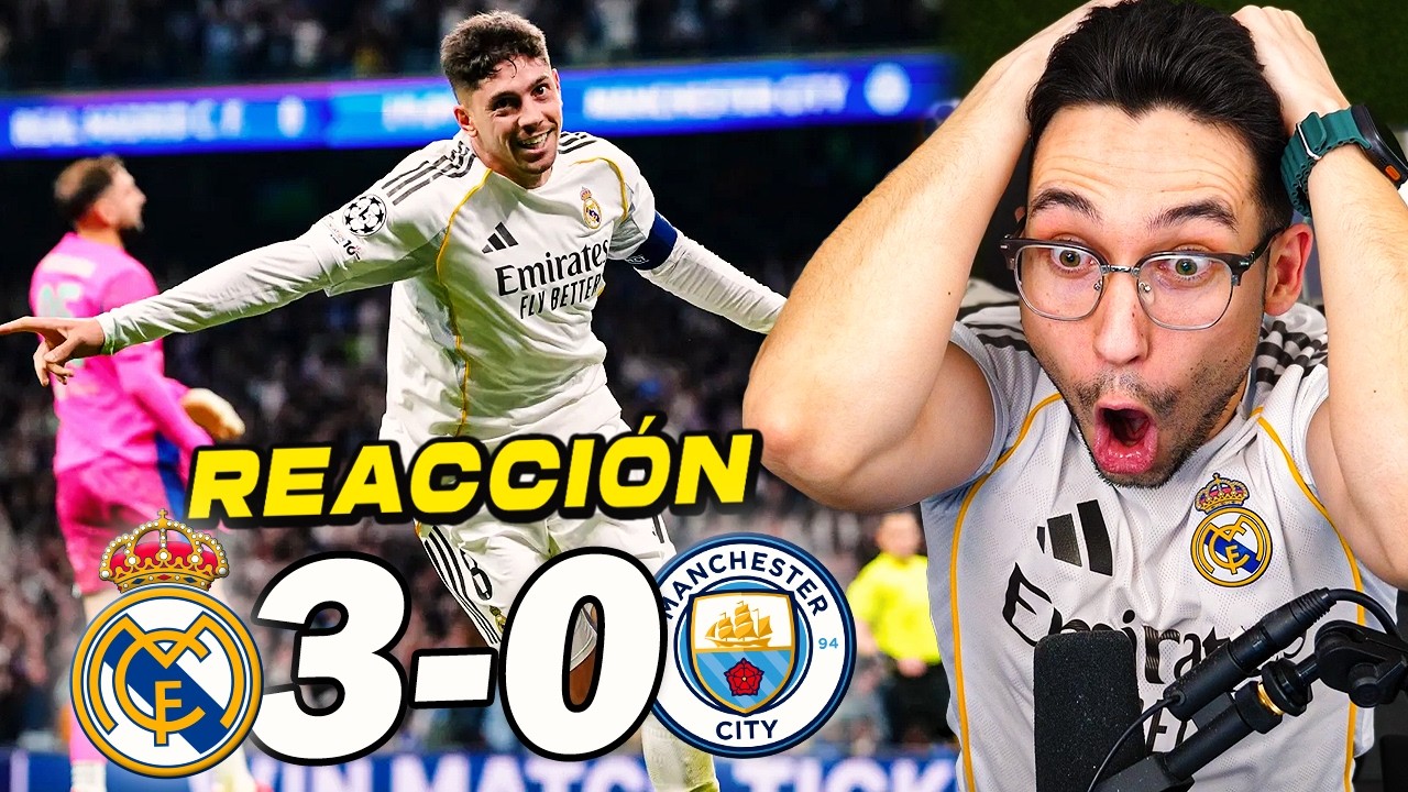 REACCIONES DE UN HINCHA al Real Madrid vs Manchester City 3-0 *QUE LOCURA* | ByDiegoX10