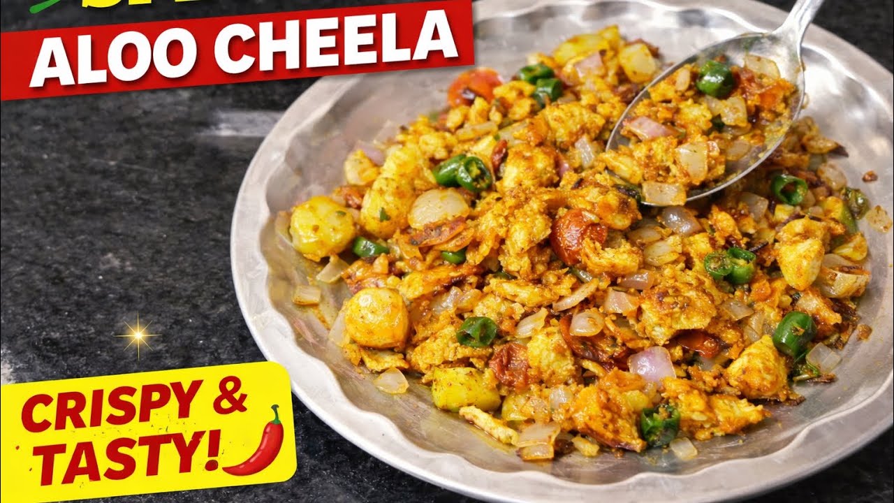 Special Mix Aloo Cheela Recipe | Crispy & Tasty Breakfast | Easy Nashta Recipe 😋