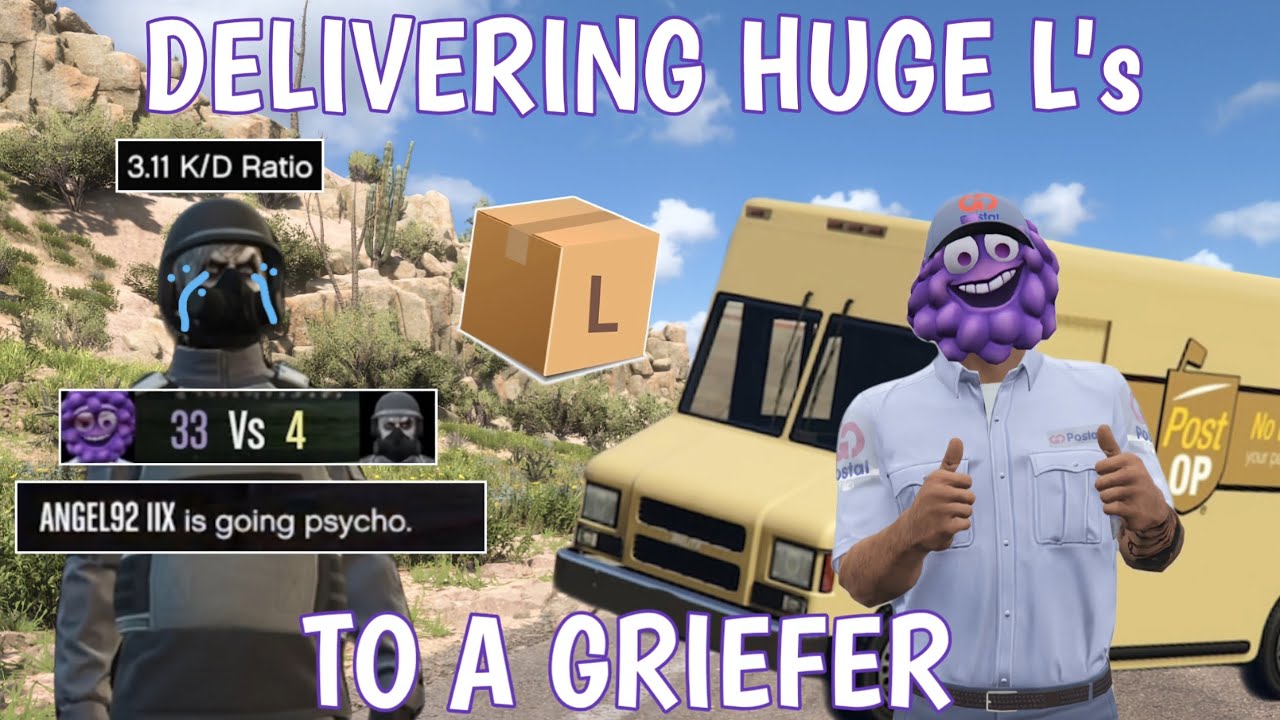 Delivering Huge L 's to a Griefer & his friend! | GTA Online