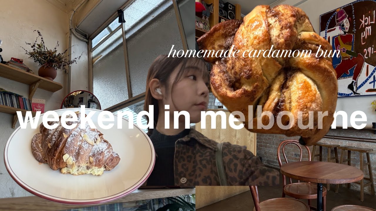 a relaxing weekend in Melbourne | cozy cafe time, homemade cardamom buns