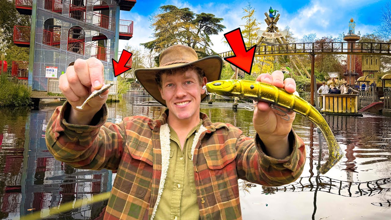 KUNSTAAS CHALLENGE IN PRETPARK DUINRELL!! (VEEL GROTE VISSEN😨)