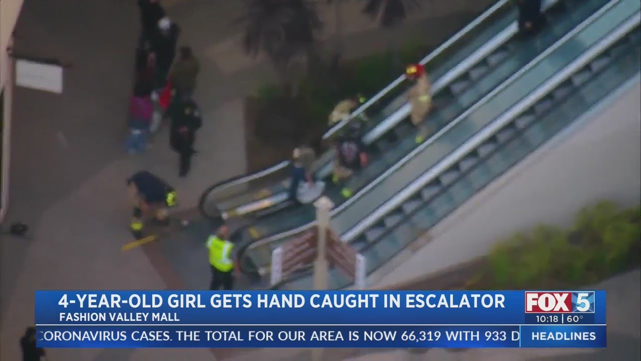 4-Year-Old Rescued From Fashion Valley Escalator