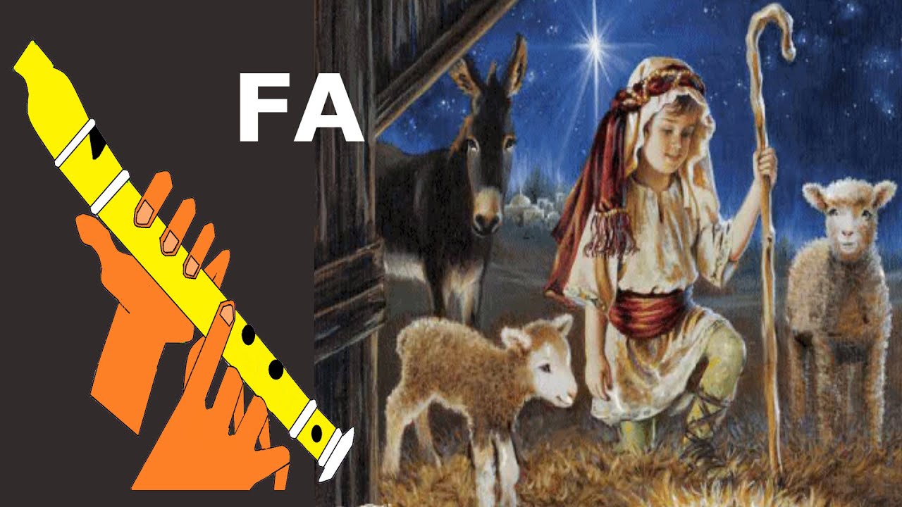 Noche de paz, flauta dulce fácil, como tocar la flauta, silent night, easy flute recorder