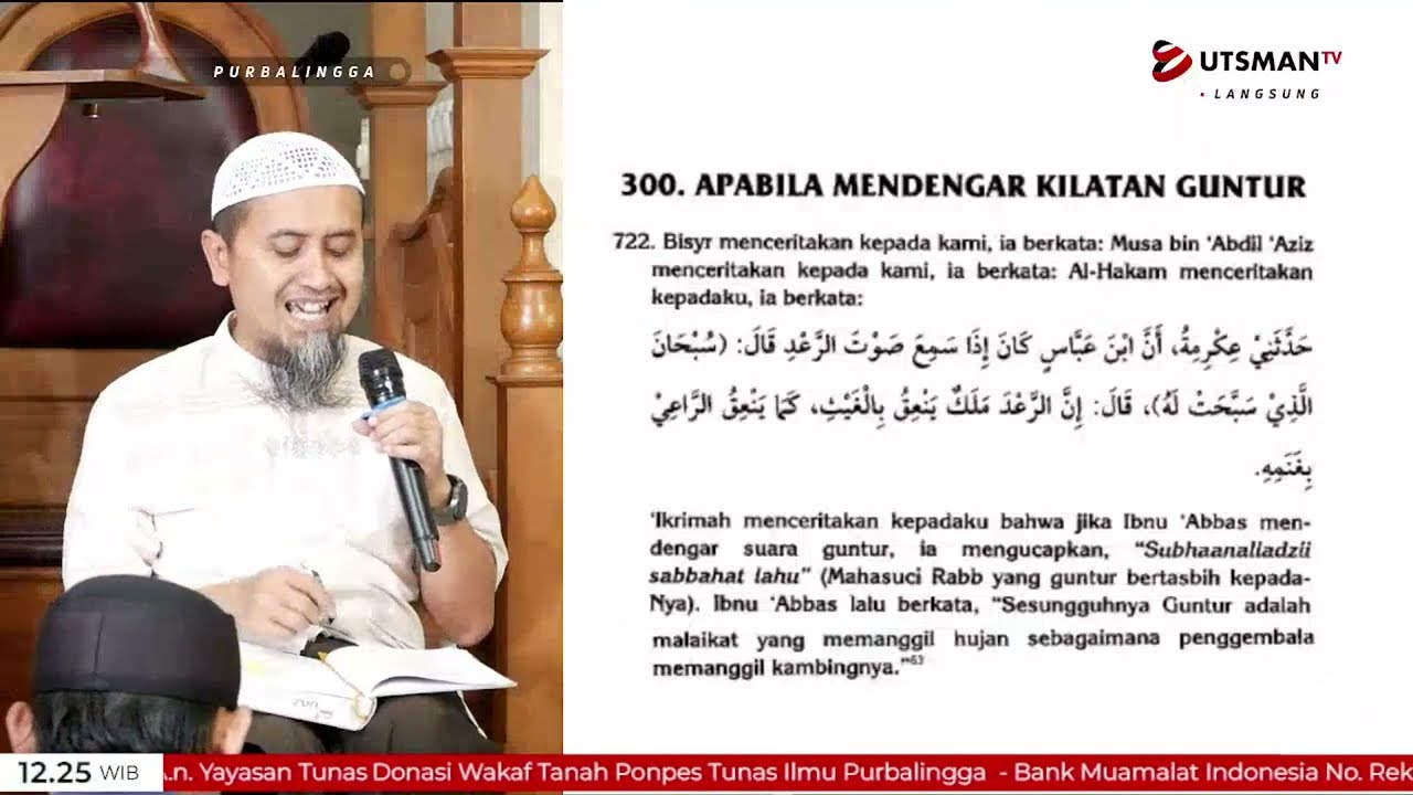 LIVE Apabila Mendengar Kilatan Guntur - Ustadz Abdullah Zaen, Lc. M.A.