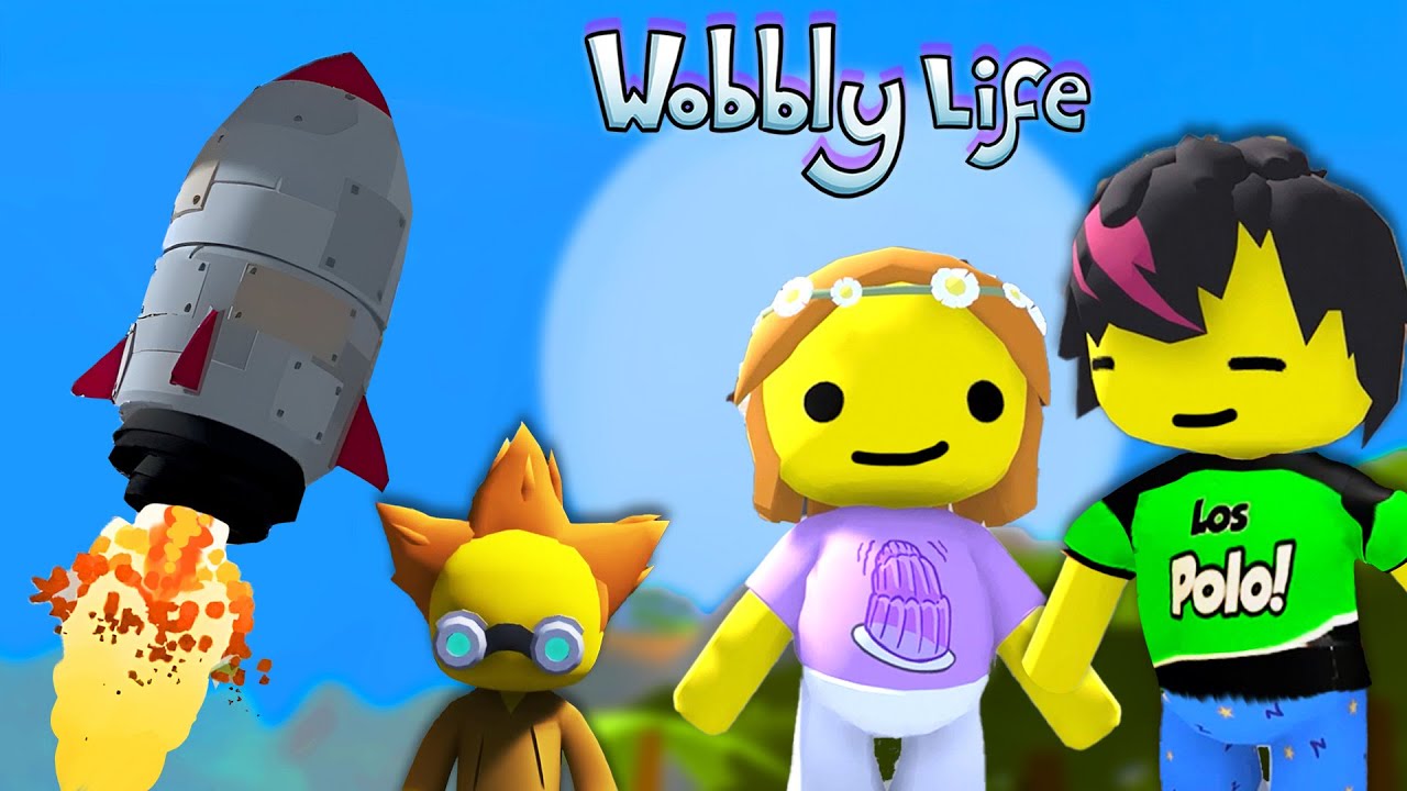 Hacemos la mision del COHETE en WOBBLY LIFE
