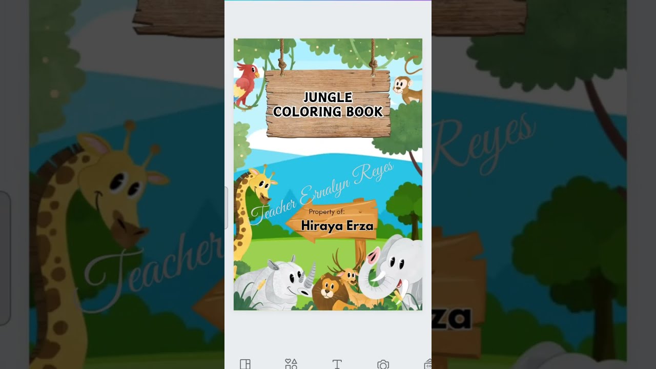 How to make a coloring book using canva
