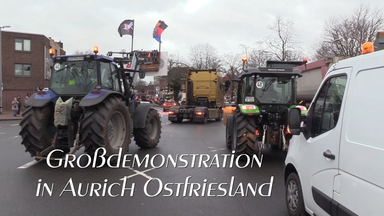 Großdemonstration in Aurich Ostfriesland