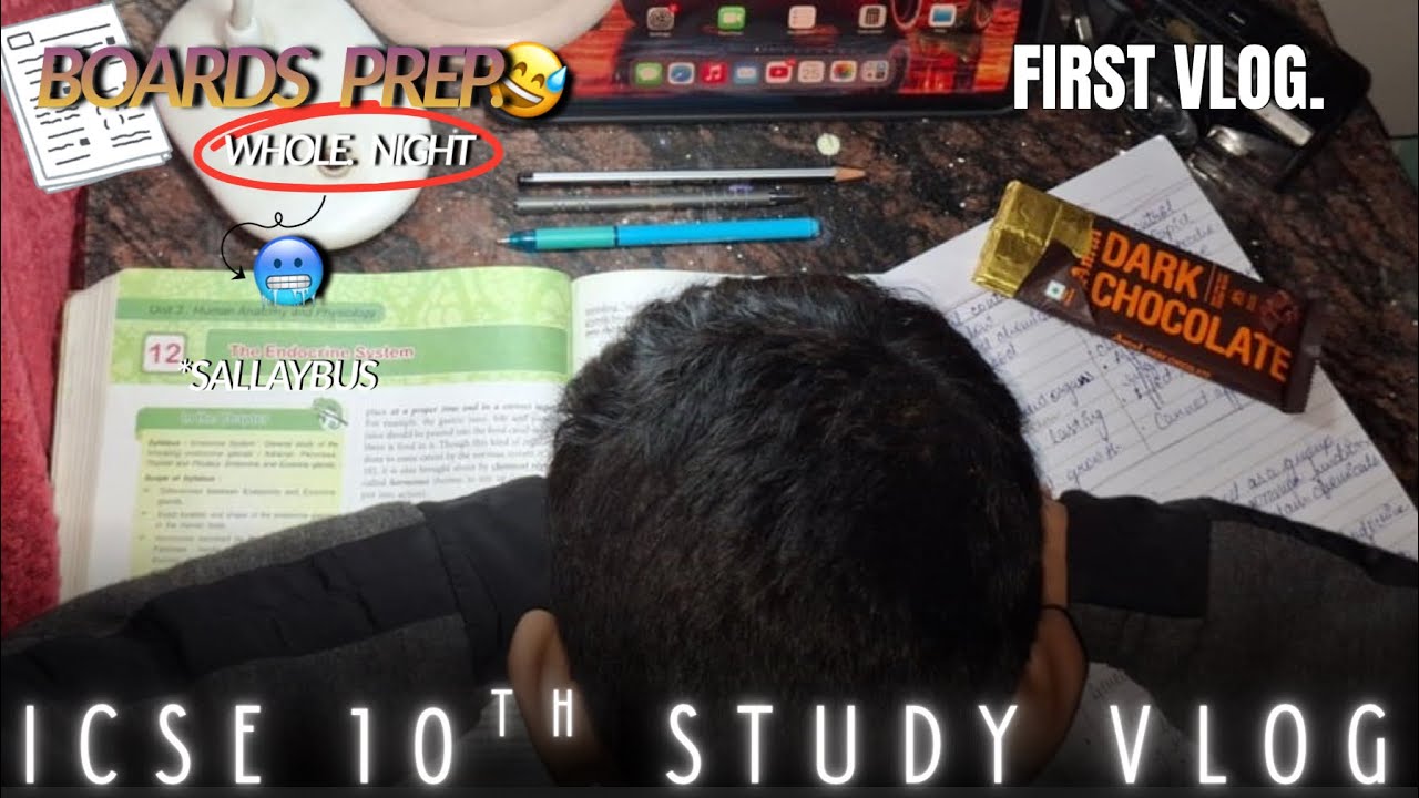 | Whole Night Study Challenge 🥶~ PRE BOARD PREP. ✨|