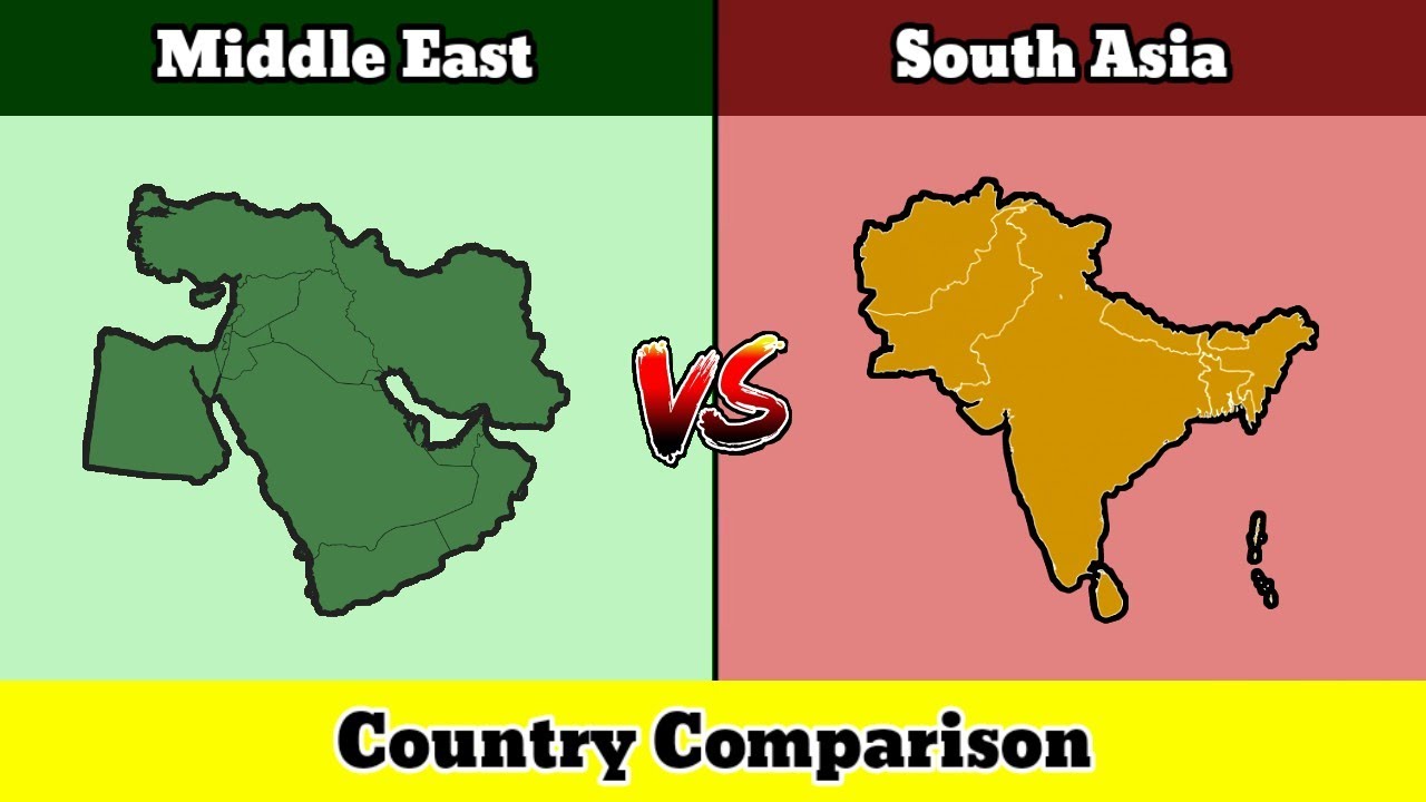 Let's Compare Middle East VS South Asia | Country Comparison | Data Duck