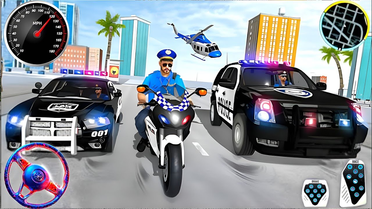 Police Car Chase Simulator 3D 2026 - Real Multi-Stage Cop Cars Driving - Android GamePlay