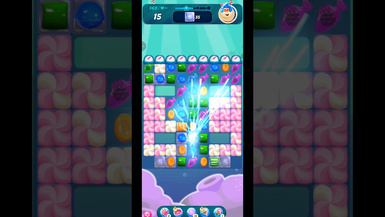 Candy Crush Saga LeveL 149 #candycursh #candycrush #candycurshsaga #mobilegameplay