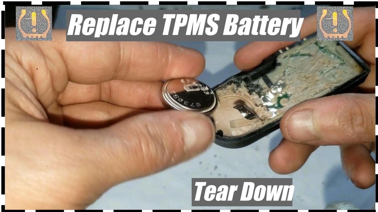 Как заменить батарею TPMS 🔋 и разобрать ее без программирования