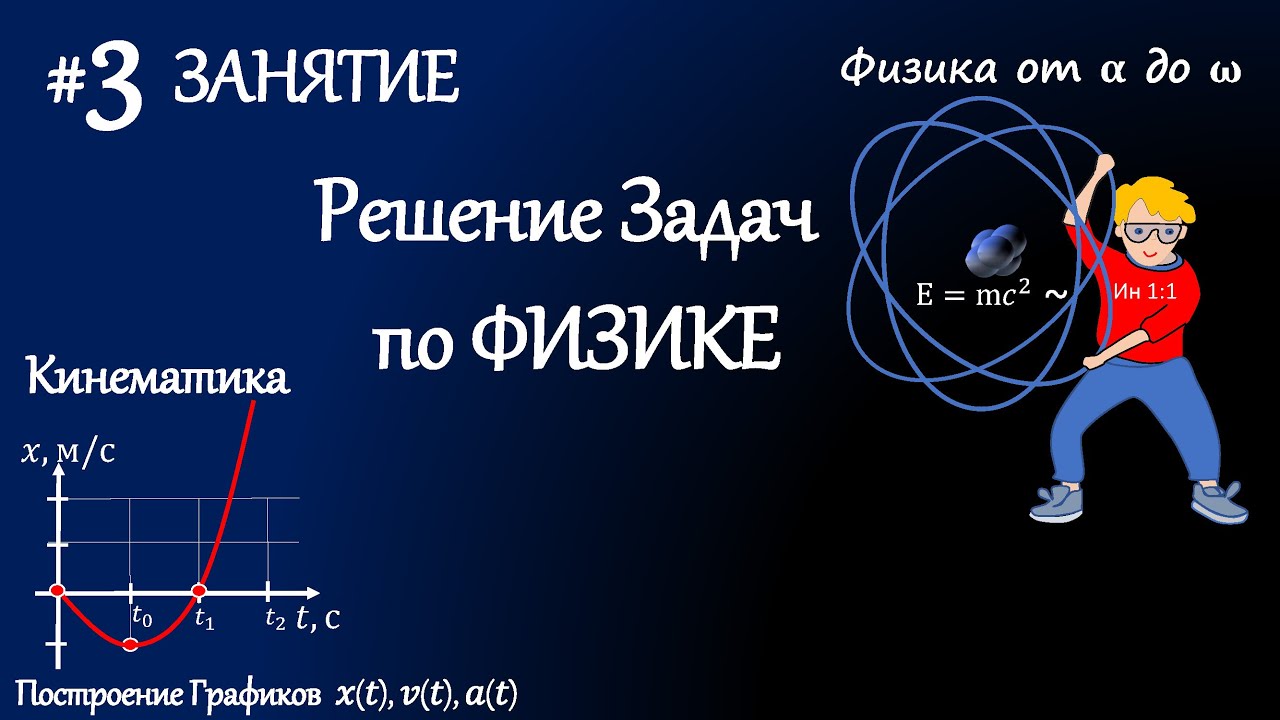 #3 Занятие. Решение задач по физике. Кинематика. Построение Графиков движения.